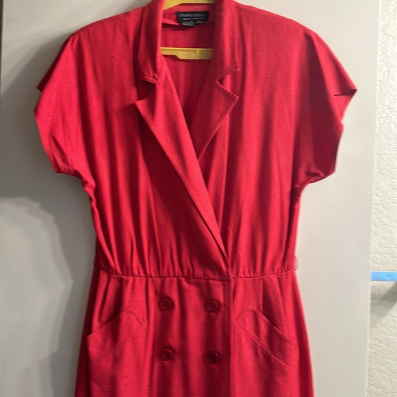 Charles Bianco 💯 %!silk, cap sleeves, 2 slit pockets, wrap style. Barely worn - Picture 2 of 6